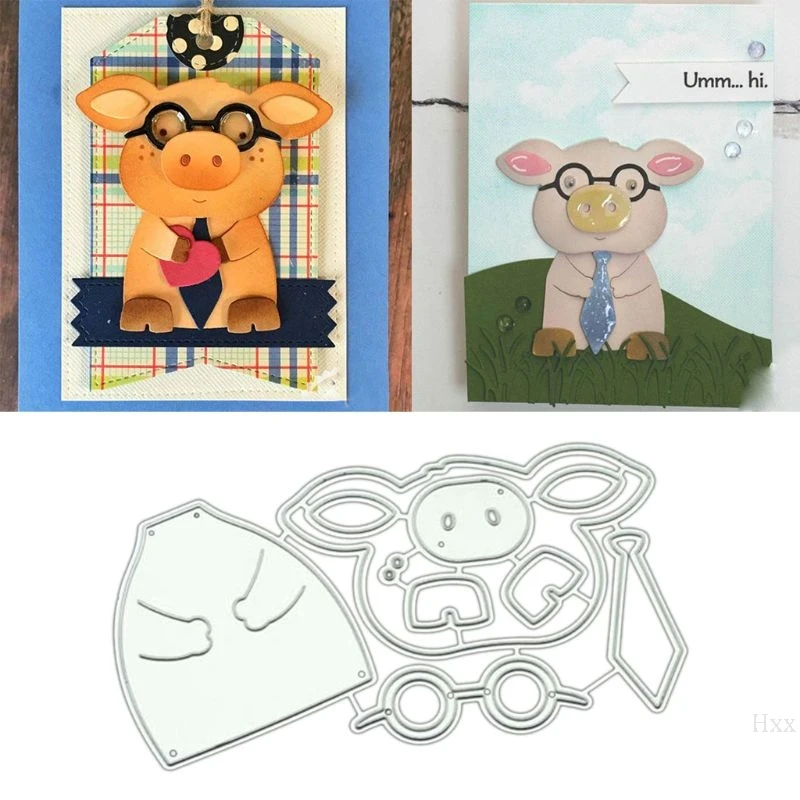 

Piggy DIY Metal Cutting Dies Stencil Scrapbooking Album Stamp Paper Card Art Crafts Decor