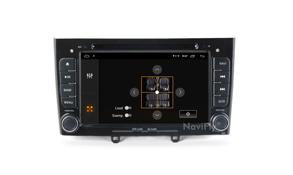 Cheap Navifly! 2G+32G Android 9.1 2din Car dvd radio audio GPS Navigation for PEUGEOT 308 2007-2013,408 2011-2014 car Stereo Head Unit 24