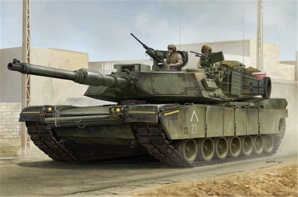 

1pcs Action Figures Kids Gift Collection For Trumpeter 1/16 00926 US M1A1 AIM Main Battle Tank Plastic Model Kit