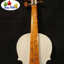 Белый цвет лучший ремесло 4/4 электрическая скрипка+ акустическая скрипка#8176