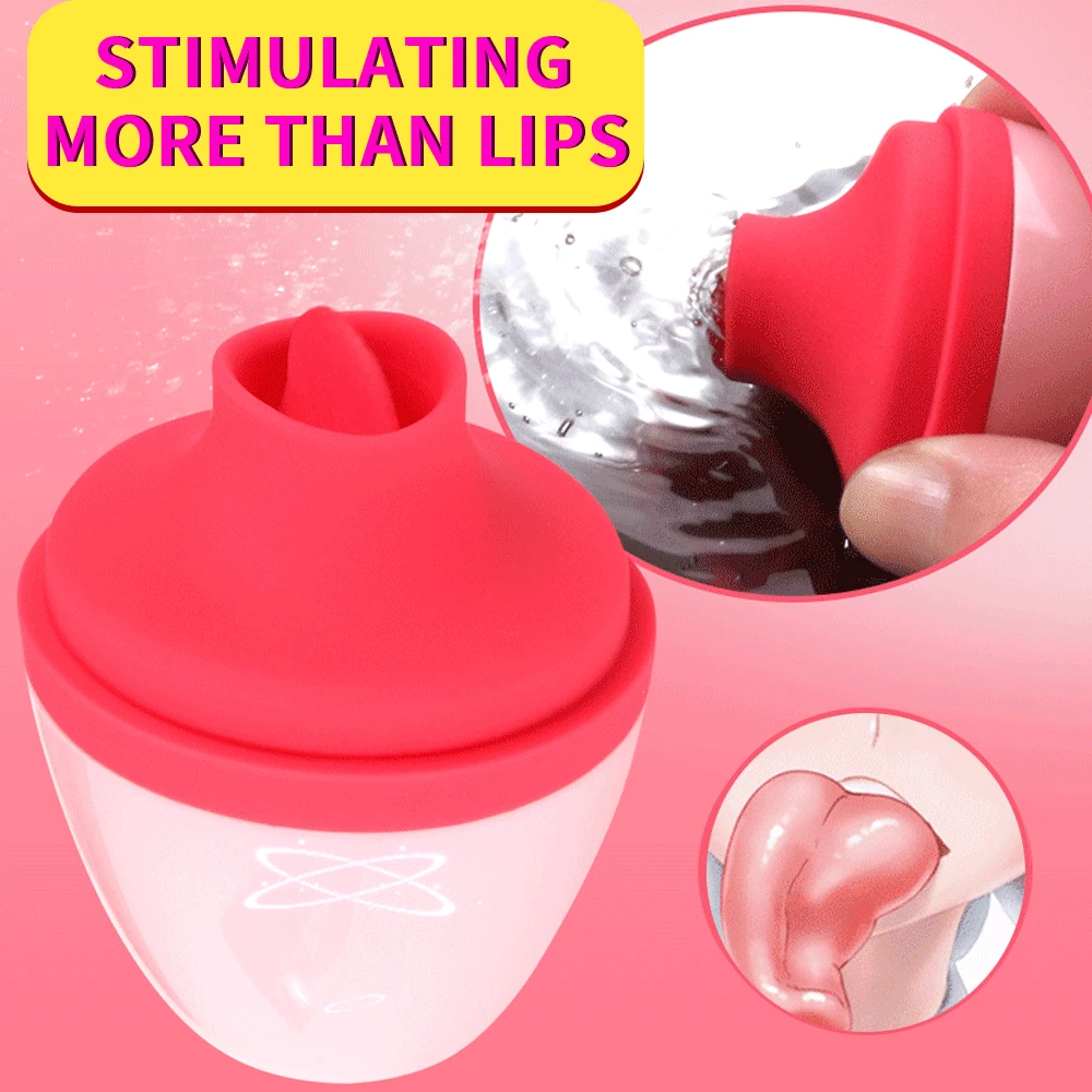 Эротический аппарат для орального секса Стимулятор клитора Вибраторы языка