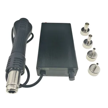 Online 700W Hot Air Gun T12 Handle Adjustable Electric Nozzle Stand Dryer Welding Tools Heating Elements Solder