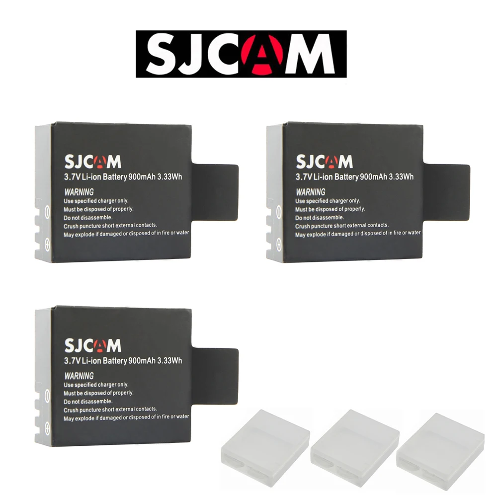 

Original SJCAM 3.7V Li-ion Battery for SJCAM SJ4000 Wifi SJ5000 Wifi SJ5000 plus + SOOOCOO C30R C30 C10S Sport Camera batteries