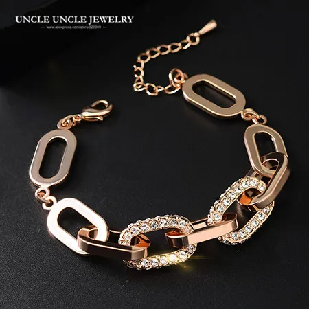 Женский браслет с геометрическими элементами розовое золото|ladies bracelets|bracelet