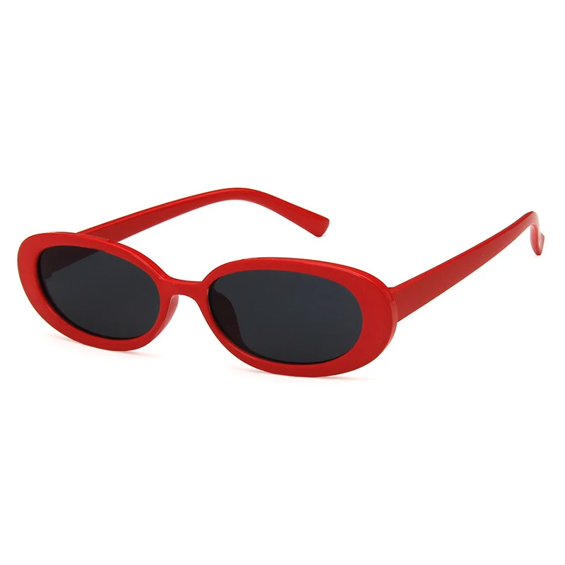 Женские солнцезащитные очки с принтом в виде черных пятен из коровьей кожи модные маленькие овальные солнцезащитные очки UV400 крошечные очки gafas de sol - Цвет линз: C3