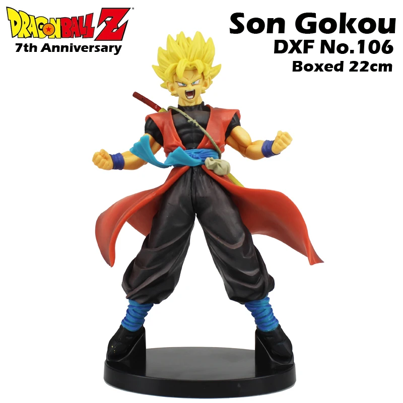 9 &quotDragon Ball Z Аниме Фигурка супер Сон Гоку 7 юбилей DXF № 106 в коробке 22 см ПВХ фигурка