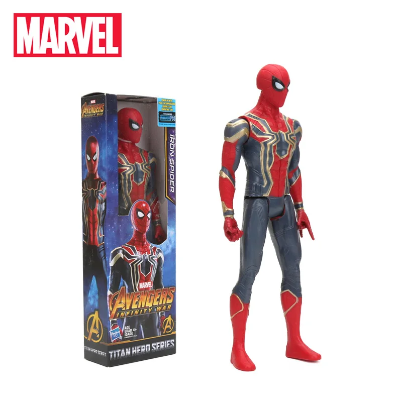 30 см Железный Паук ПВХ фигурка титановый герой серия Marvel игрушки Мстители