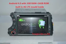 7 “2Din Android 6.0 автомобиль DVD GPS для SsangYong Kyron Actyon 4 г LTE, wifi, BT, радио, rds, 2 ГБ Оперативная память, 16 ГБ Встроенная память, поддержка DVR, русский, английский