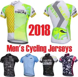2018 спортивные трикотажные Для мужчин летние Vélo гоночный велосипед спортивная одежда короткий рукав футболки Бесплатная доставка QM8MDY1