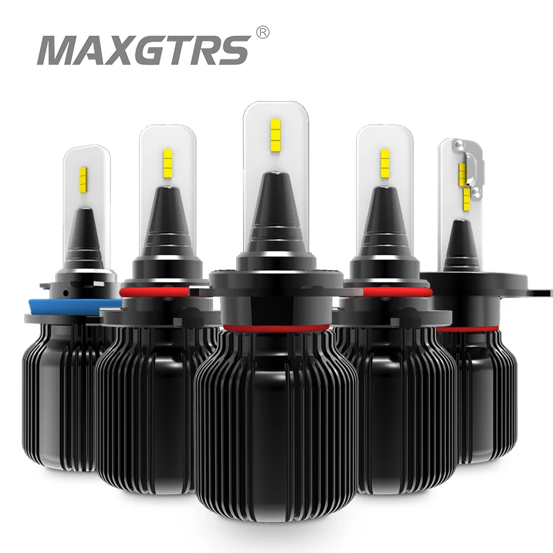 

2x Mini H4 H7 H8 H11 Hi/Lo Beam 9005 9006 HB3 HB4 9012 8000Lm Car LED Headlight Bulb CSP Chip 6000K Lamp White Fanless