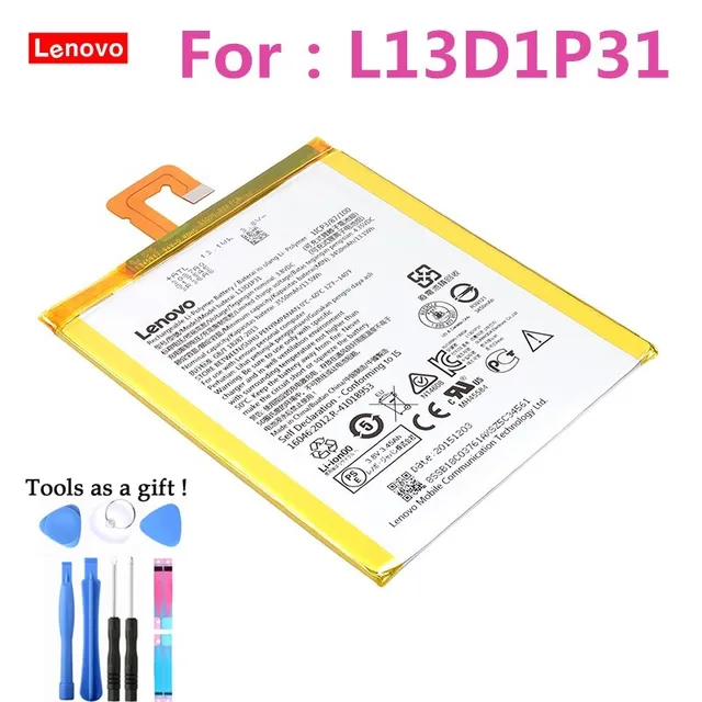 Оригинальный 3550 мАч L13D1P31 Замена Батарея lenovo LePad S5000 S5000H Pad A3500 планшет PC tab 2 A7-30 мобильного телефона