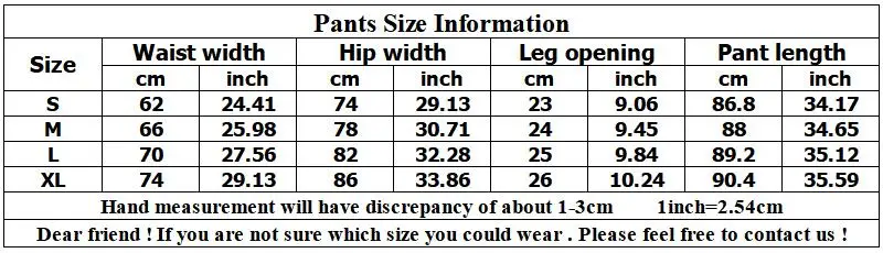 Pants Size