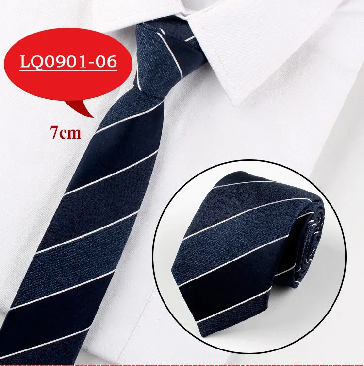 Men Tie Fashion 7cm Classic Luxury Jacquard Woven Neckties Factory Seller Bridegroom Business Wedding Accessories Shirt Neck Tie - Цвет: LQ0901-06