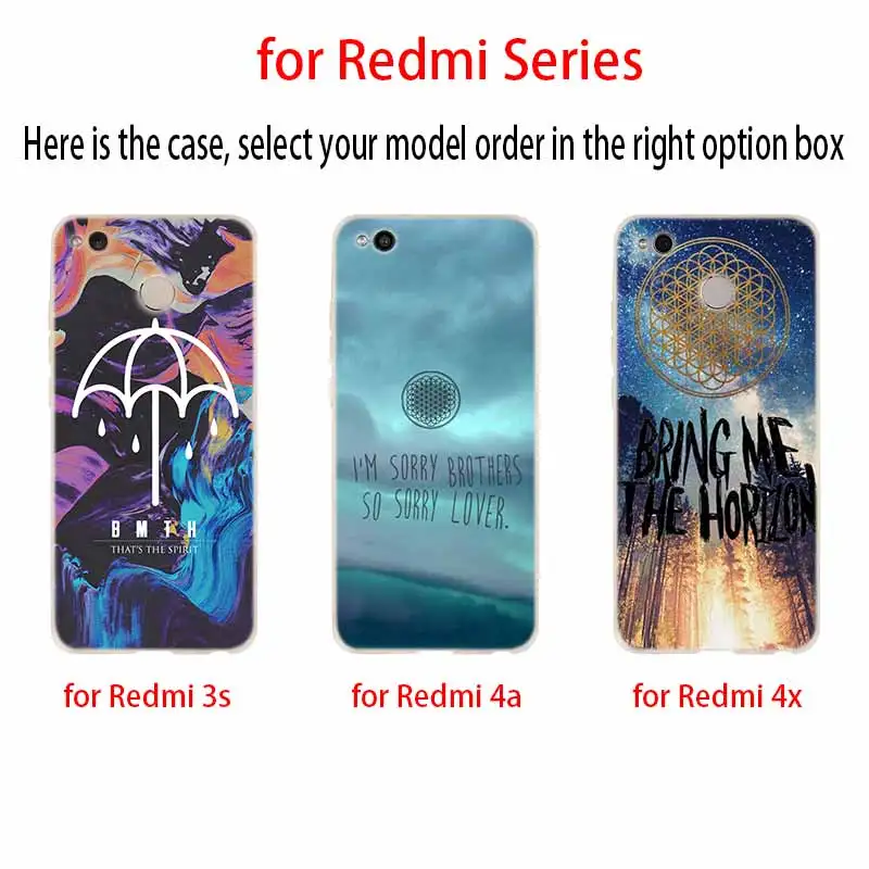 Чехол для Xiaomi Redmi Note 9 8 7 6 5 pro чехол 9a 8a 7a 6a 5a 8t y3 Bring Me the Horizon|Бамперы| |
