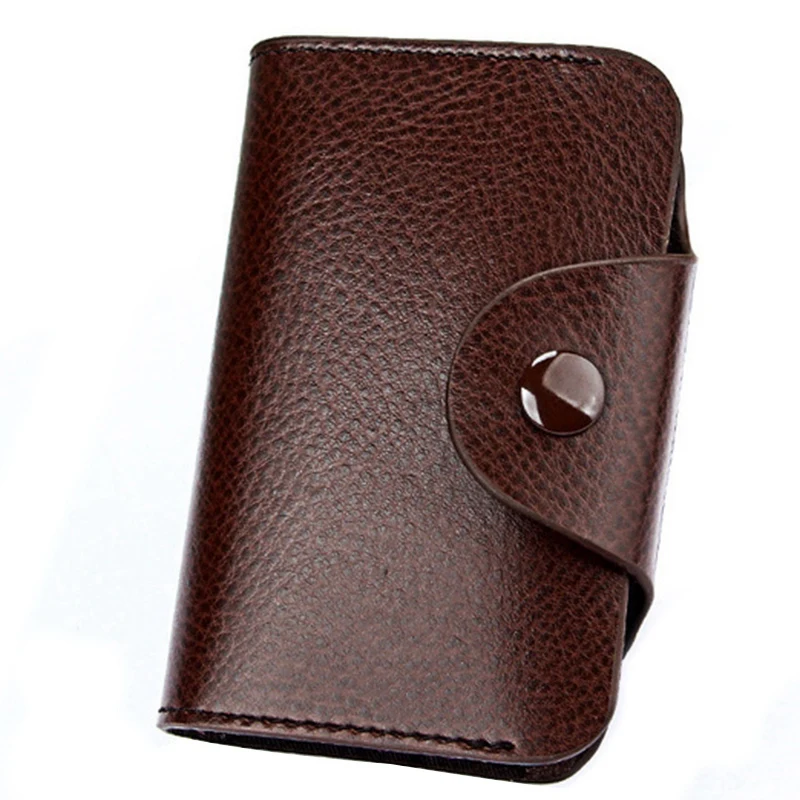 

Leather Men'S And Women'S Card Wallet Bank Credit Card Candy Color Card Bag