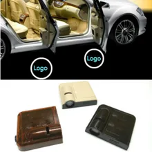 JURUS 2 шт. беспроводной светодиодный логотип проектор автомобильный светильник s Дверь Добро пожаловать светильник призрак тени для Лада для Saab для Infiniti авто подсветка