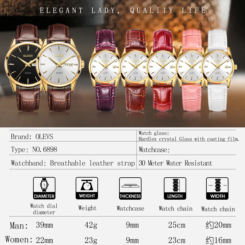 Часы женские с кожаным ремешком кварцевые датой|wristwatch brand|wristwatch womenwristwatches clock |