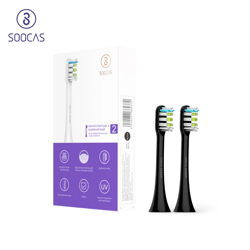 

Xiaomi SOOCAS X3/X1 replacement heads for toothbrush 2 pcs/lot electric brush head soocare X3