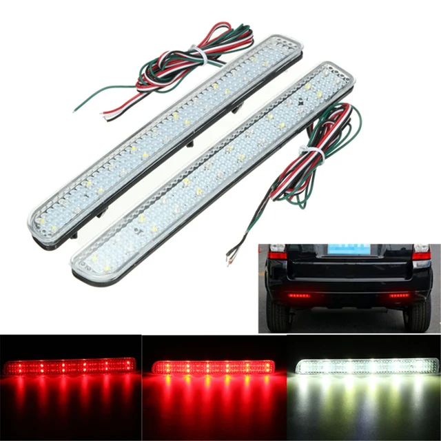 2x 24 LED Rear Bumper Reflector Parking Brake Running Turning Light ... 2x 24 LED Rear Bumper Reflector Parking Brake Running Turning Light ...
