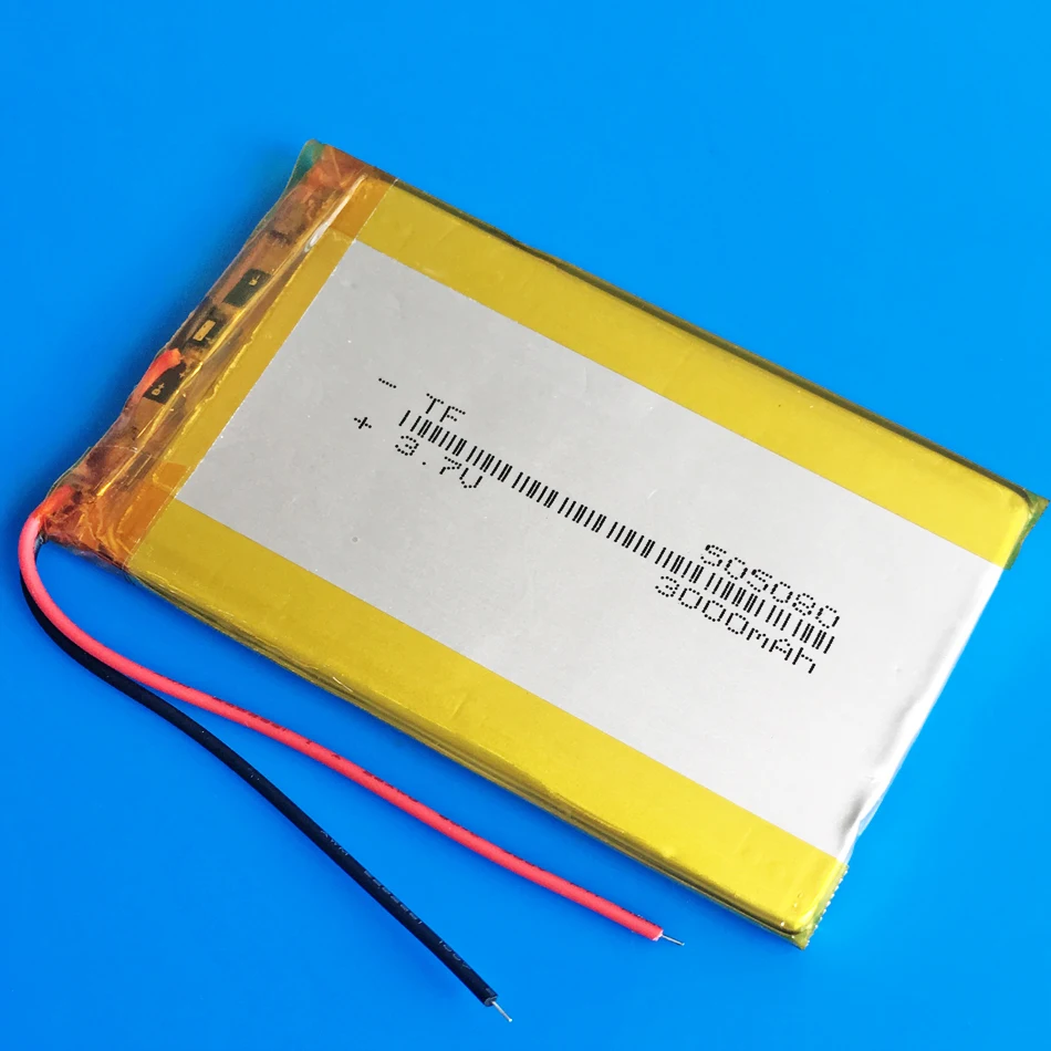 Литий полимерная аккумуляторная батарея 3 7 в 3000 мАч 505080 для GPS DVD PDA PAD power bank