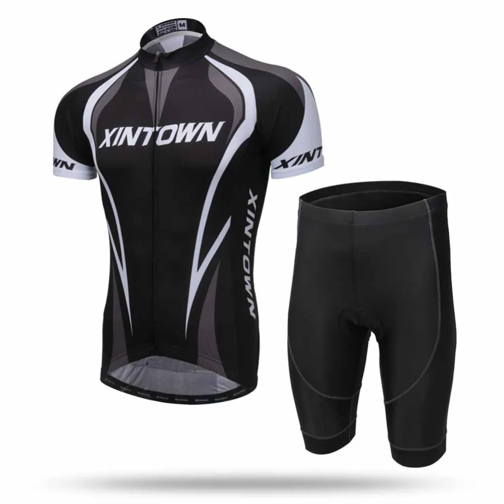 

XINTOWN Breathable Anti-Sweat Short Sleeve Cycling Sets Clothes Jerseys Bib Shorts Bike Ropa Ciclismo Bicycle Jersey CHANGYUAN