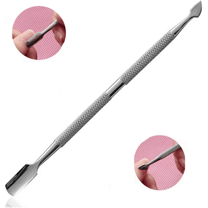 

Bittb Stainless Steel Nail Cuticle Pusher Spoon Remover Cutter Trimmer Nail Art Manicure Tools Polish Remover Personal Grooming