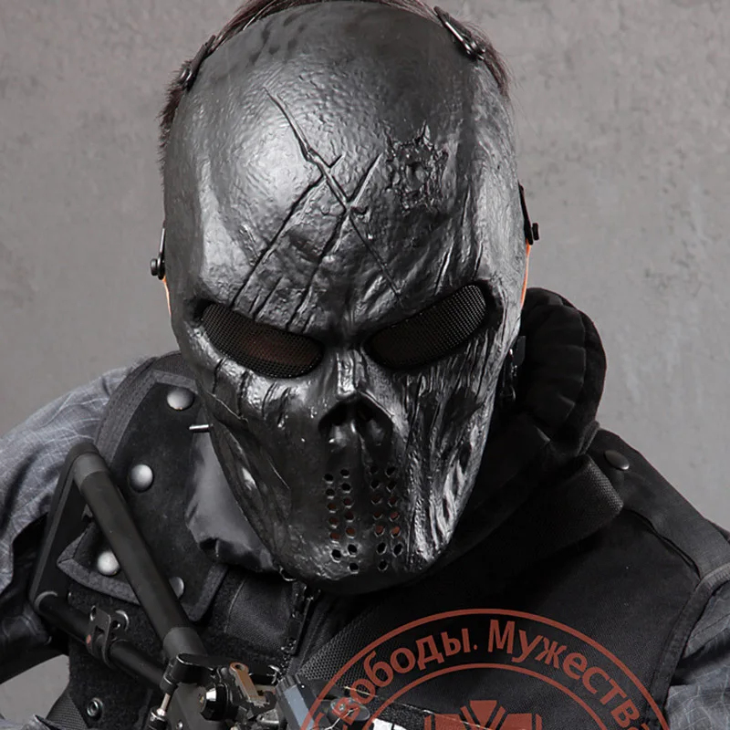 Открытый Wargame CS военный камуфляж тактический страйкбол Пейнтбол полная защита лица Хэллоуин косплей ужас SWAT Череп маски