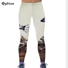 Qybia 2017 Sexy 3D Prints Women Leggings Dark Knight Pants Capris High Waist Pants Workout women Leggings Femal leggings