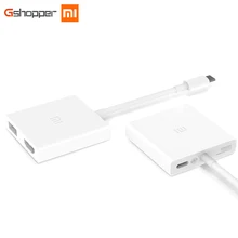 Xiao mi USB-C-HD mi многофункциональный конвертер адаптер 4K 1080P HDTV USB 3,0 PD2.0 смарт-зарядка для Macbook mi ноутбука ПК