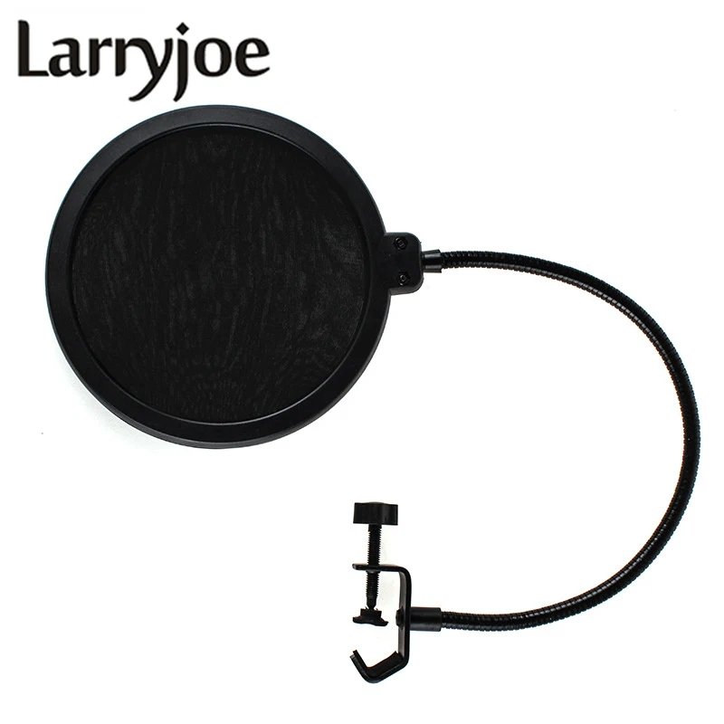 

Larryjoe For Spoken Voice Recording Microphone Air Curtain Pop-Up Filter Double-layer Studio Mic Anti-Spray Network