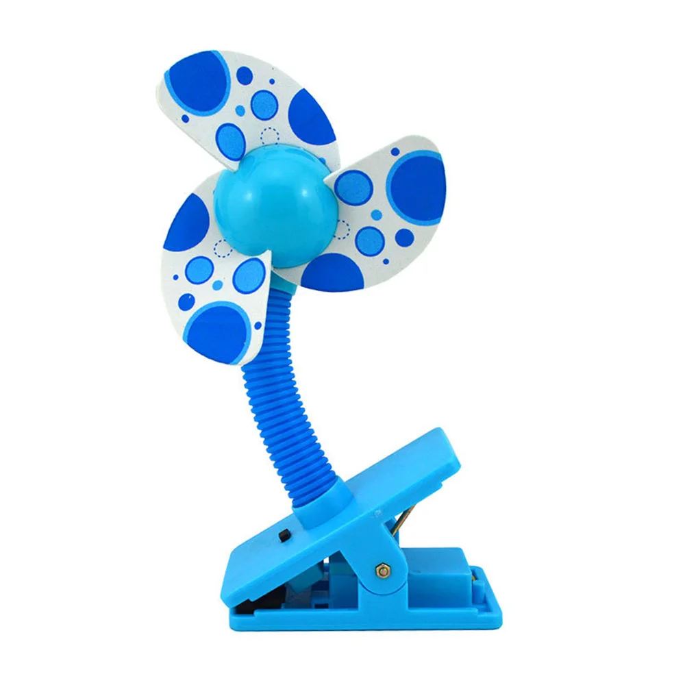 Летний вентилятор для коляски, портативный детский вентилятор для сна, мини безопасный usb-вентилятор- можно прикрепить на коляску/Детские кроватки/коляски/манежи - Цвет: 03 blue