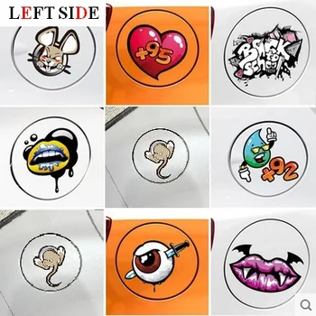 

LEFT SIDE Car Stickers Animal Customized Mouse Moth Fuel Cap Cute Cartoon Car Sticker Door Car-styling Personality Waterproof