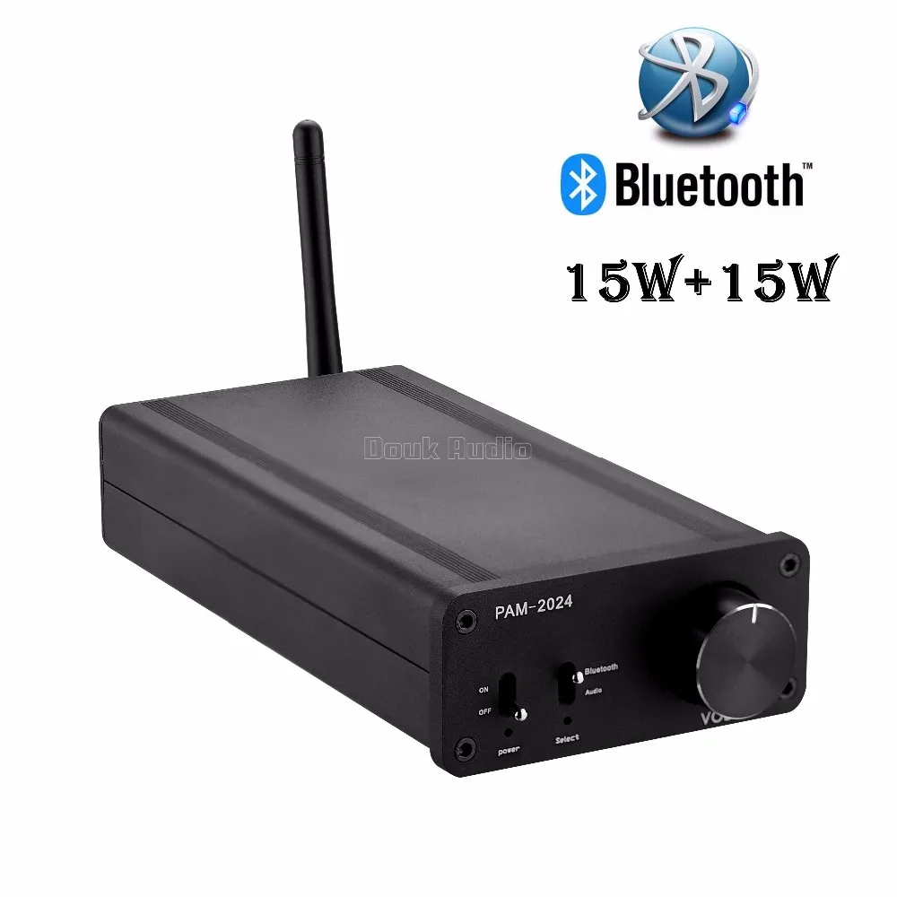 

TA2024 Digital Bluetooth Amplifier Mini Desktop Stereo HiFi Power Amp 30W Black