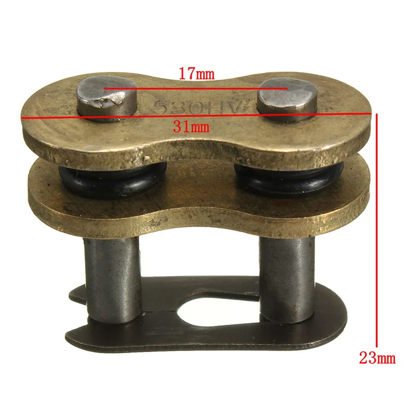 Motorbike Dirt Bike 530H Heavy Duty Chain For ATV Gold Connecting