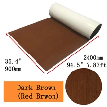 Dark Brown Boat Teak Decking Sheet Marine Flooring Carpet 90/120X240cm EVA Foam Adhesive Mat Dark Brown Yacht Boats Accessories