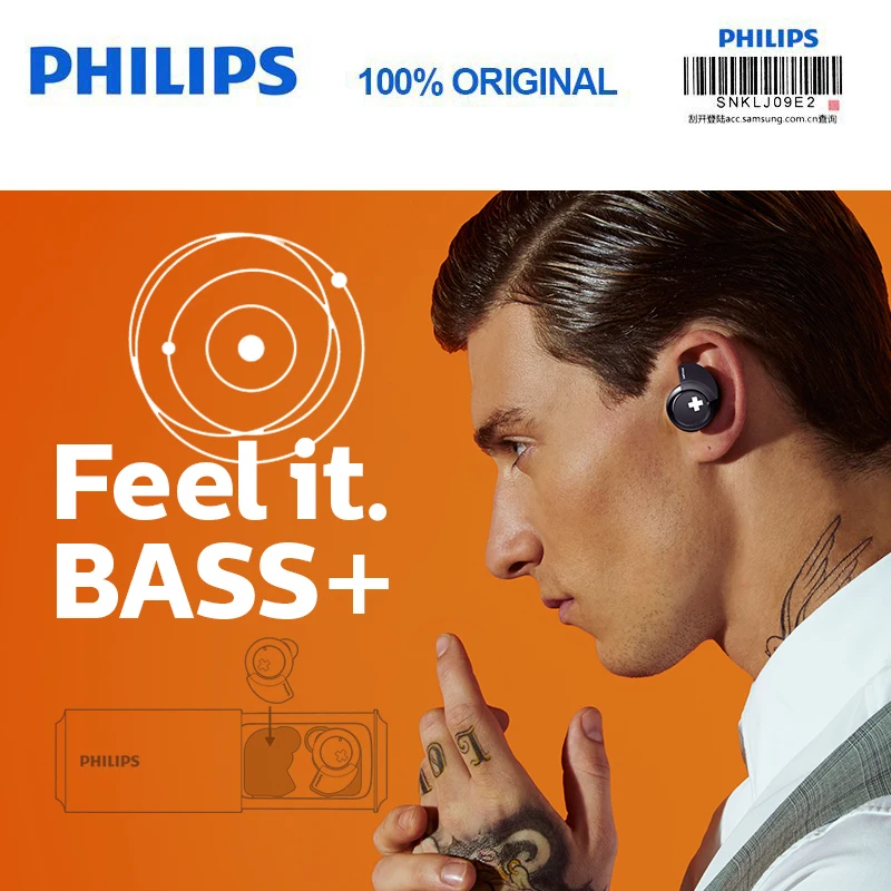 Оригинальная гарнитура Philips SHB4385 с Bluetooth 4 1 литий полимерный регулятор громкости