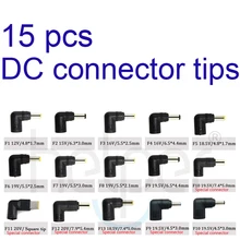 Universal tips Notebook DC Power Adapter Socket Plug Connector for Notebook Laptop 15 tips dc connectpor
