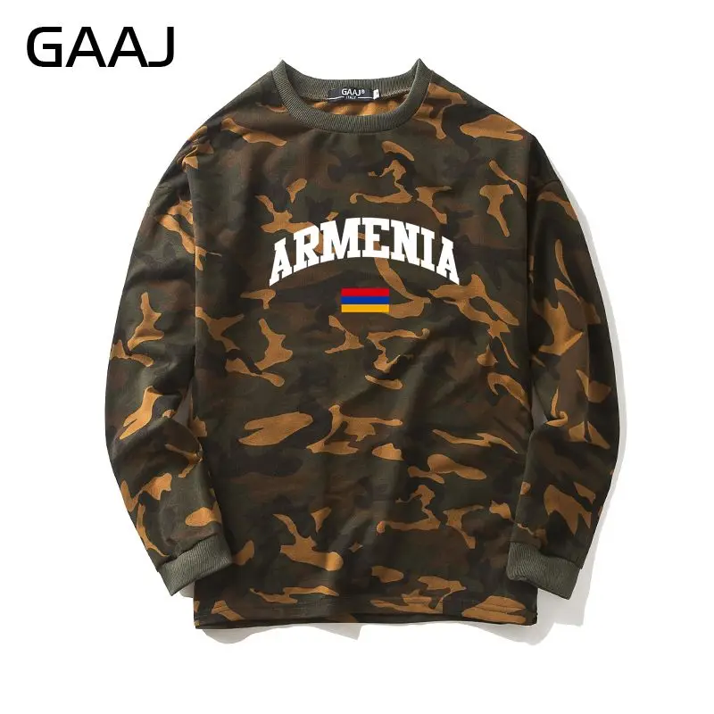 Камуфляжная Толстовка GAAJ Armenia Flag мужская и женская камуфляжная повседневная