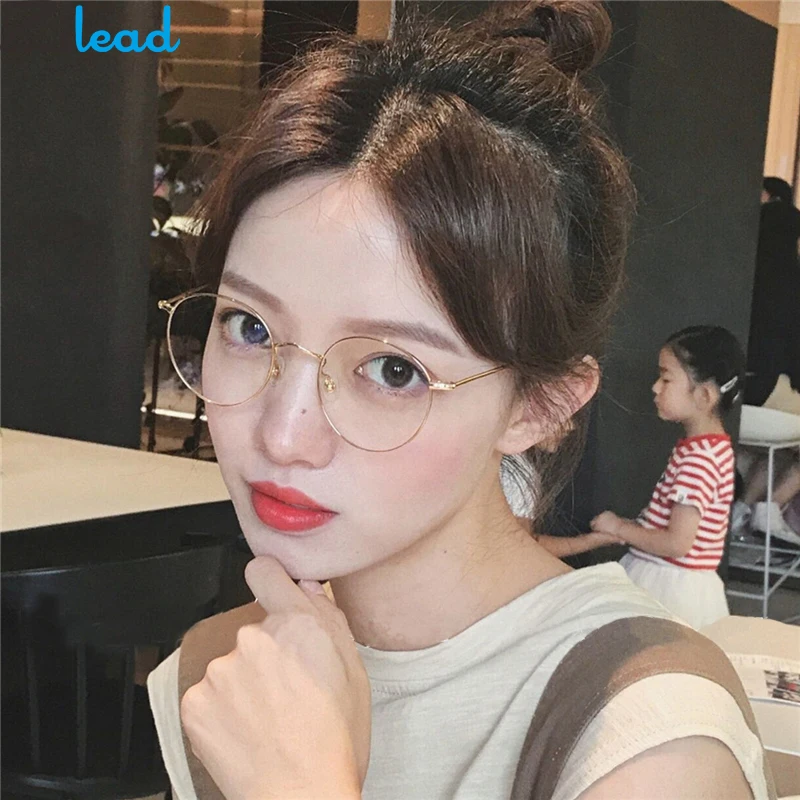

Zilead Classic Metal Small Frame Round Finished Myopia Glasses Women&Men Clear Lens Spectacle Shortsighted Nearsighted Eyewear
