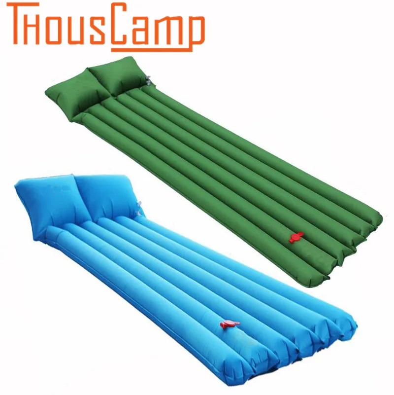 

Self Inflating Sleeping Pad with Pillow Lightweight Compact Waterproof Foam Padding Mat for Camping Backpacking Hiking Fishing
