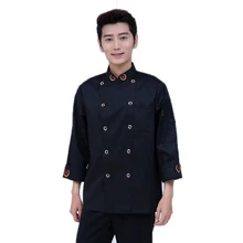 Autumn&Winter Kitchen Chef Uniforms Chefs Clothing for Men Women Work Food Services Cooking Costume Coat Long Sleeve Coat