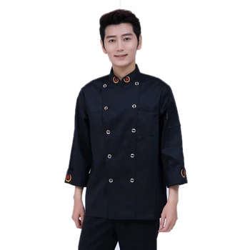 

Autumn&Winter Kitchen Chef Uniforms Chefs Clothing for Men Women Work Food Services Cooking Costume Coat Long Sleeve Coat