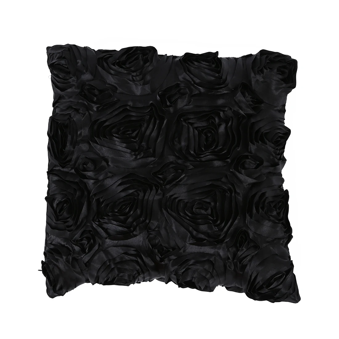 2x Black Rose Throw Pillow Pillowcase Case Cover Home 42cmx42cmin Pillow Case from Home