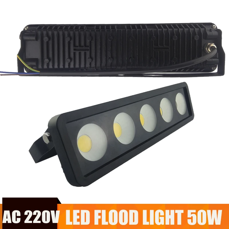 

LED Flood Light 50W 220V Led Spotlight IP65 Waterproof Outdoor Wall Reflector Lighting Garden Square Floodlight