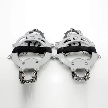 

12 Teeth Claw Traction Crampon Anti-slip Ice Cleats Boots Gripper Chain Spike Sharp Outdoor Snow Walking Climb Shoes Cover