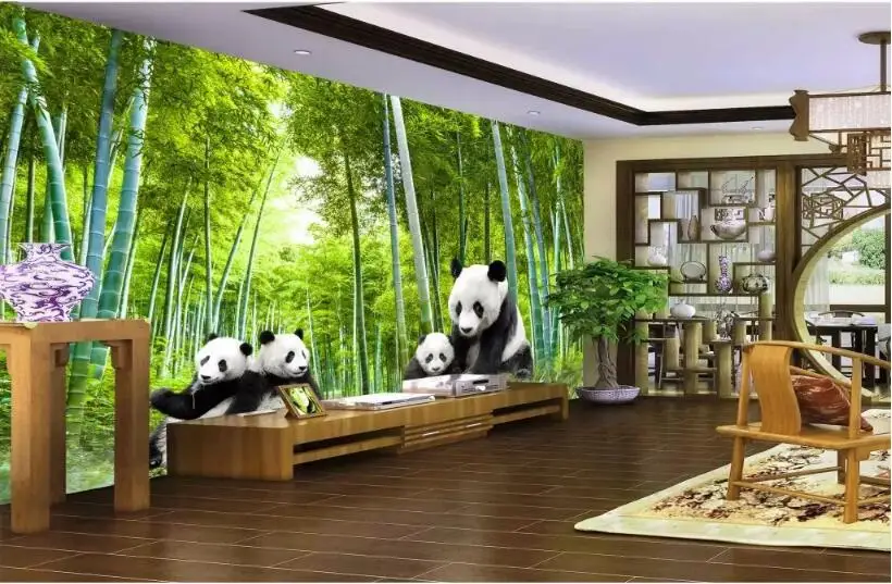 Beibehang пользовательские модные стерео шелковистые обои скандинавские простые стерео панда детский дом фон обои домашний декор