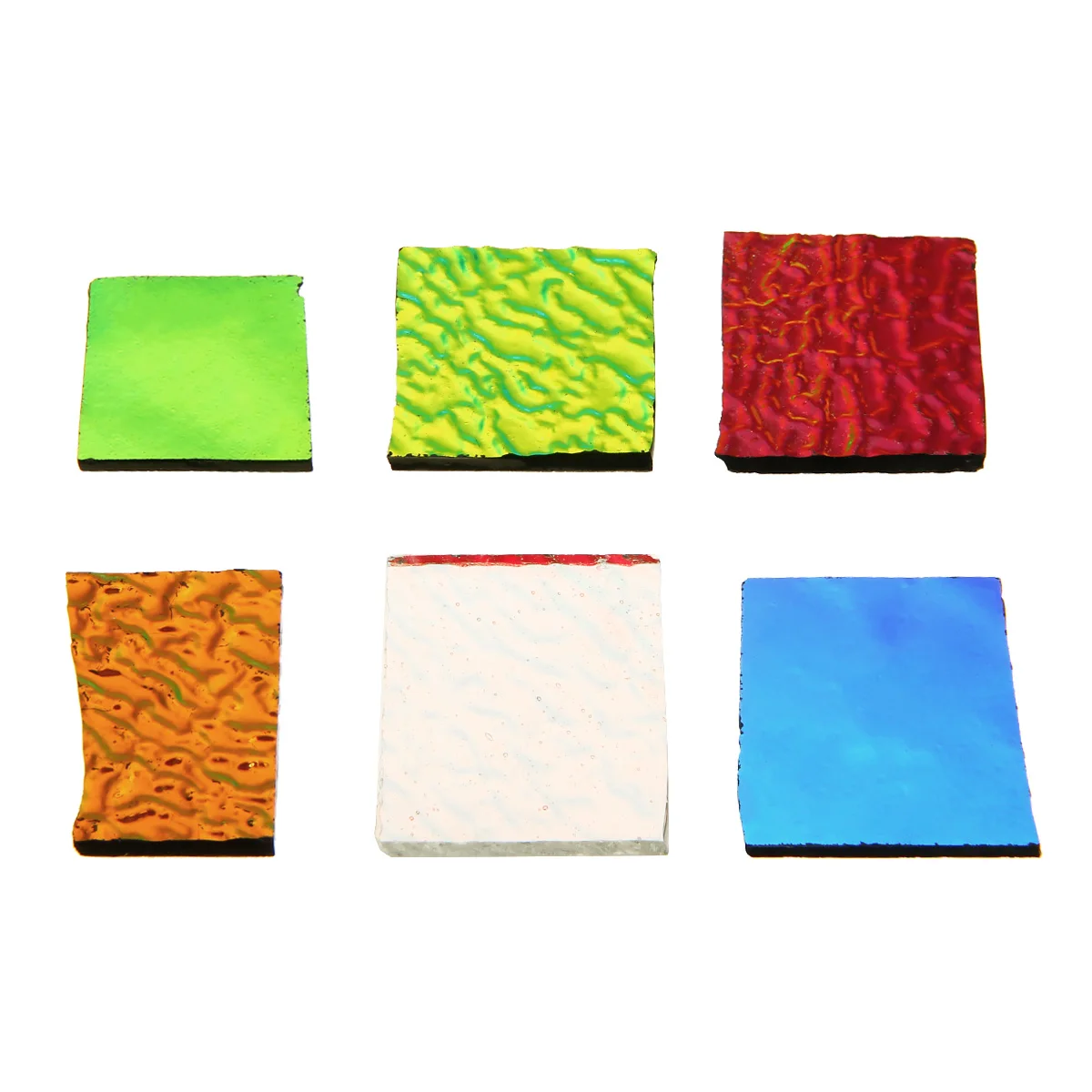 1 bag COE90 Dichroic Glass Mix Color & Shapes Fusing Glass Microwave Kiln Accessories for DIY Decoration