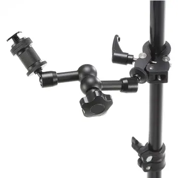 

New 11in Magic Arm with Metal Fixing Clamp Anti-slip Adjustable Durable Kits for Camera DOM668