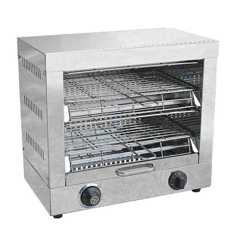 Commercial Two Plates Steam Oven Multifunction Meat Chicken Grill Machine/Electric Food Roaster Grill Vertical Furnace Oven