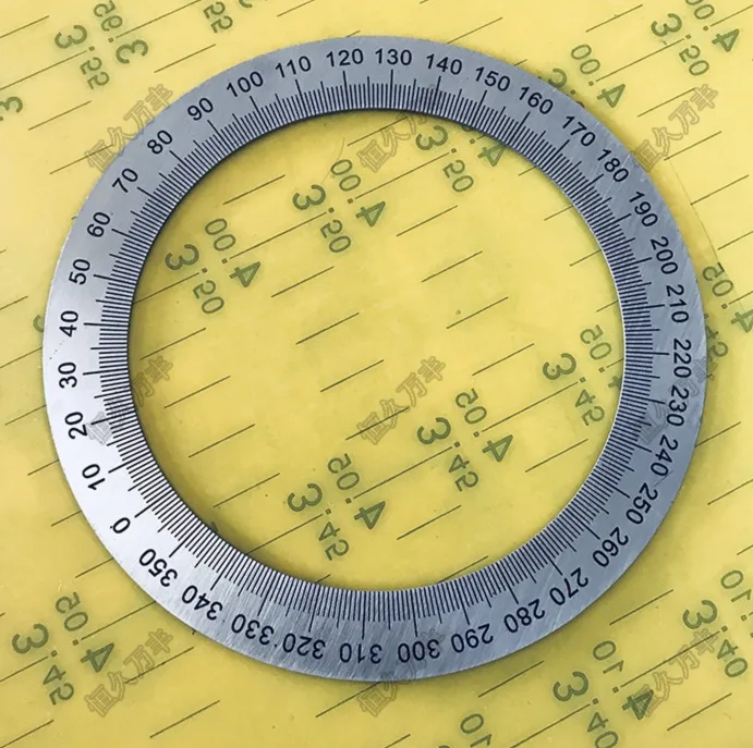 

1pcs. Outer D:110MM Inner D:80MM Machine tool 360 degrees dial ring Steel disc